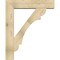 Ekena Millwork Olympic Block Rough Sawn Bracket w/ Offset Brace, Douglas Fir, 8"W x 36"D x 44"H BKT0806X36X44OLY05RDF - alternate 4